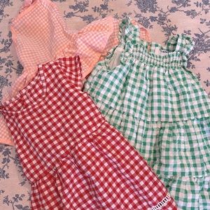 Bundle of 3 Dresses (3T) checkered